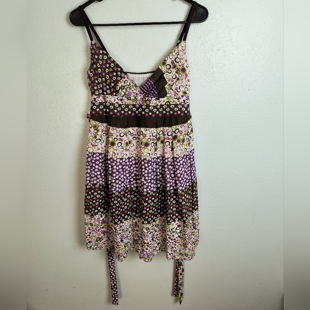 Necessary Objects Sundress Small Patchwork Floral… - image 10